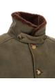 Бомбер из вощеной овчины, зелёный BRUNELLO CUCINELLI MPMWT1952CMD40