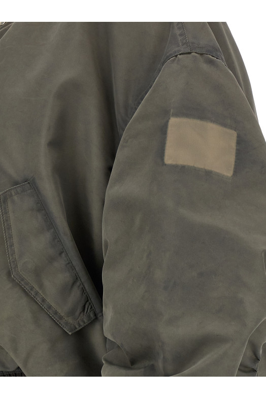 'Secchia Flight' bomber jacket Gray