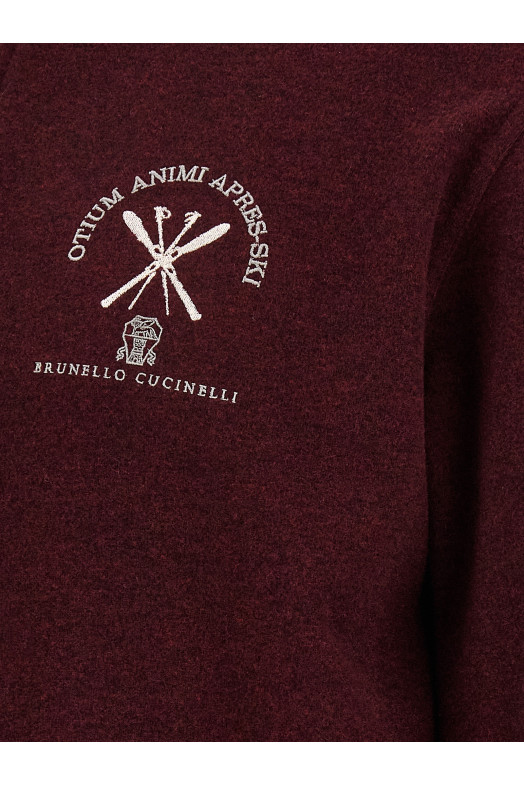 'Apres-Ski' sweatshirt Bordeaux
