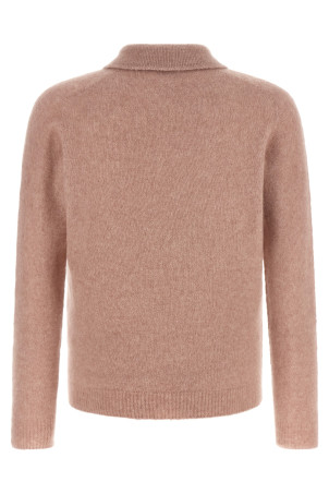 Cashmere and silk polo shirt Pink