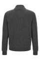 Куртка из замши и шерсти, серого цвета BRUNELLO CUCINELLI MPCLF1955CWP86