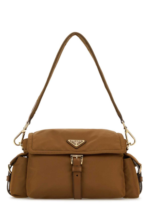Camel Re-Nylon shoulder bag PRADA (1BD394VNOORDLN)