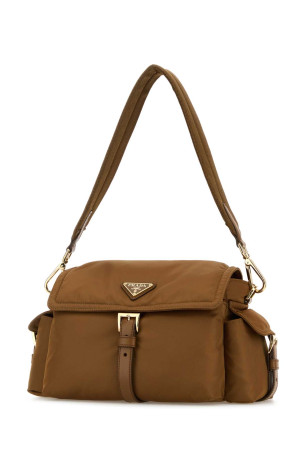 Camel Re-Nylon shoulder bag PRADA (1BD394VNOORDLN)