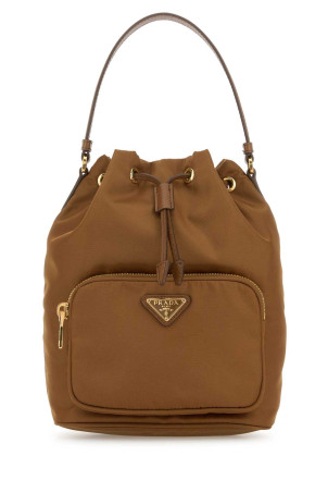 Caramel Re-Nylon Duet bucket bag PRADA (1BH038VUOPRV44)
