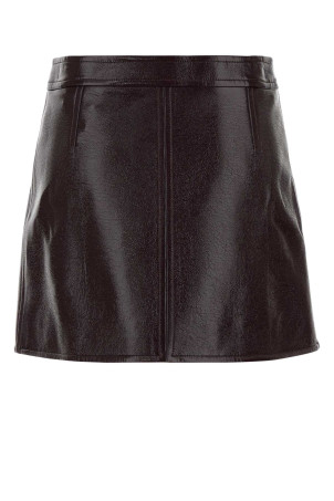 Aubergine vinyl mini skirt COURREGES (223CJU001VY0014)