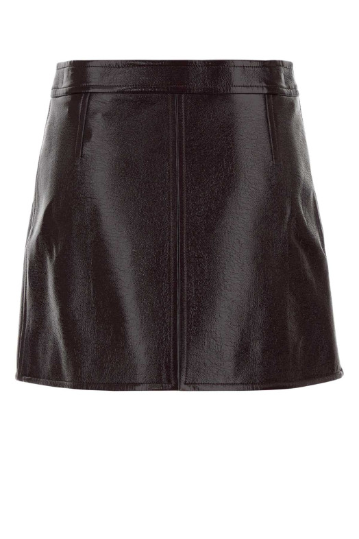 Aubergine vinyl mini skirt COURREGES (223CJU001VY0014)