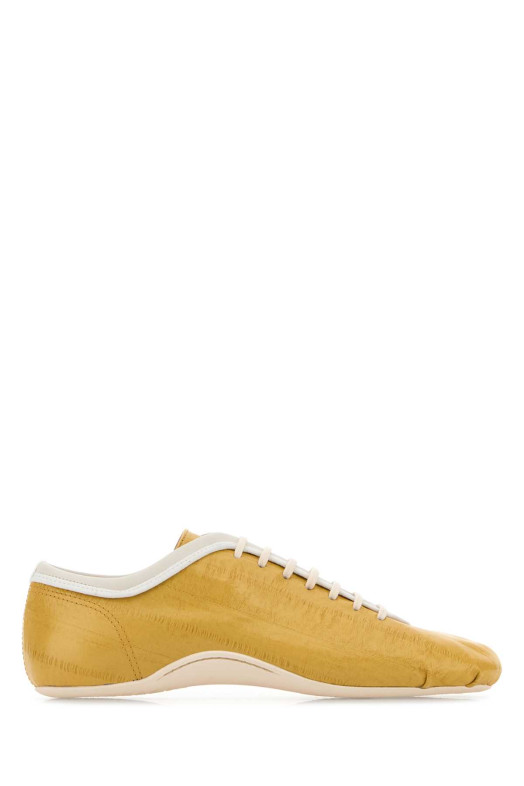 Yellow leather sneakers DRIES VAN NOTEN (2610118080403)