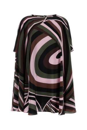 Printed crepe kaftan Green EMILIO PUCCI (6URL026U753)