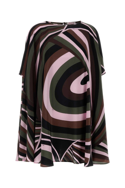 Printed crepe kaftan Green EMILIO PUCCI (6URL026U753)