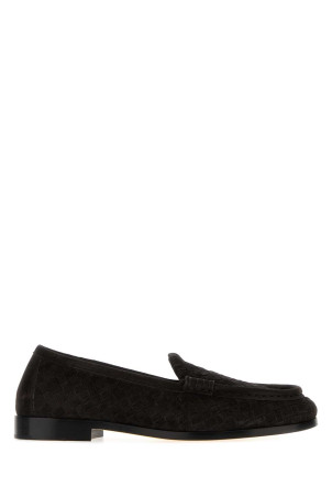 Dark brown suede Silenzio loafers BOTTEGA VENETA (867815V6X21)