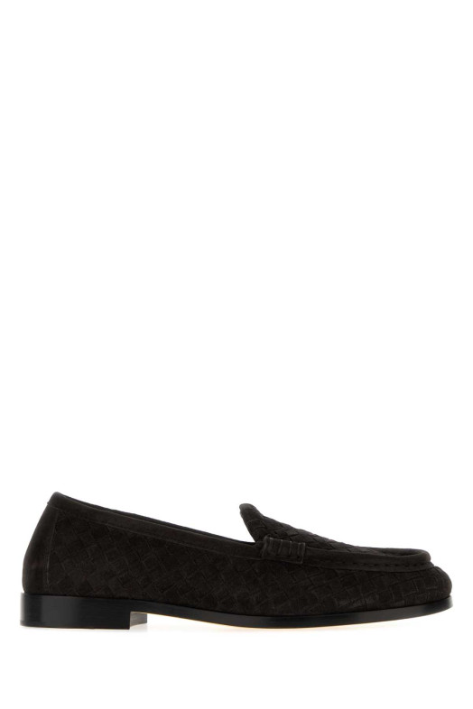 Dark brown suede Silenzio loafers BOTTEGA VENETA (867815V6X21)
