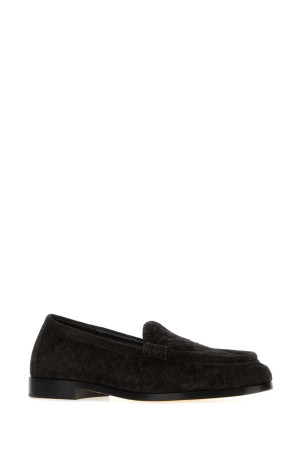 Dark brown suede Silenzio loafers BOTTEGA VENETA (867815V6X21)