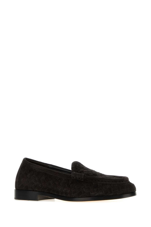 Dark brown suede Silenzio loafers BOTTEGA VENETA (867815V6X21)
