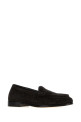 Dark brown suede Silenzio loafers BOTTEGA VENETA (867815V6X21)