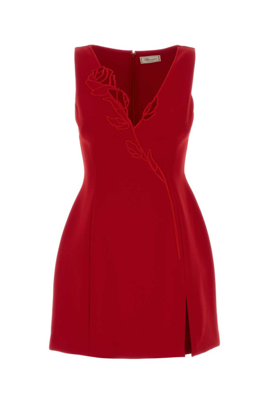 Red stretch cady mini dress BLUMARINE (RF6037T31912A852A)