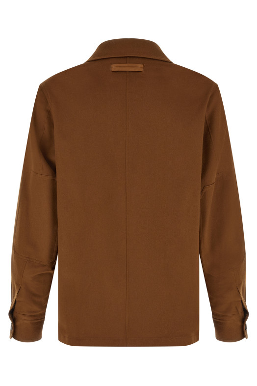 Oasis Cashmere Overshirt  Brown