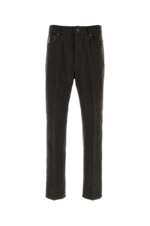 Dark brown flannel pant SALVATORE FERRAGAMO (145949797901)