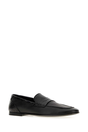 Black leather loafers DOLCE & GABBANA (A50698A2J75)