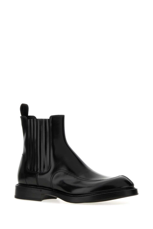 Black leather ankle boots Black DOLCE & GABBANA (A60649A0881)