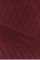 Шарф FENDI з шовкової суміші бордового кольору (FXT069AJW7)