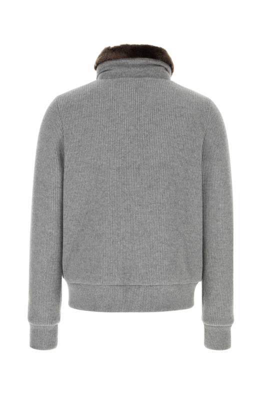 Grey wool blend Levion down jacket Gray MOORER (LEVIONLE)