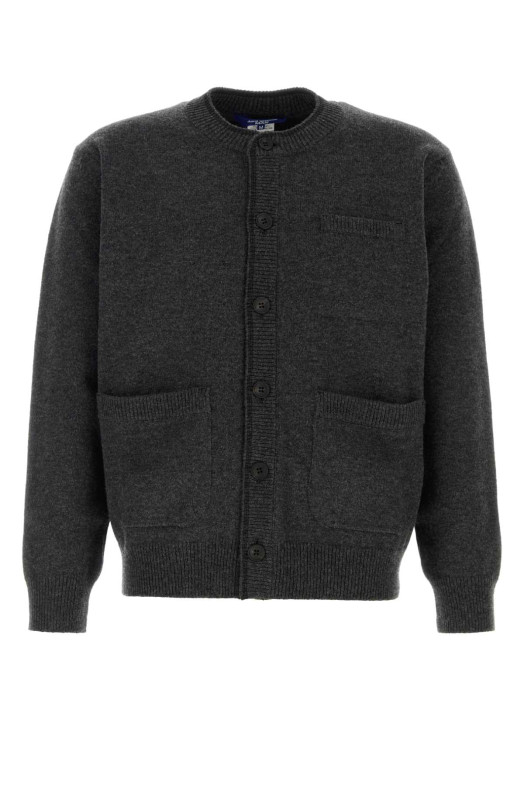 Charcoal wool cardigan JUNYA WATANABE (WRN012W26)