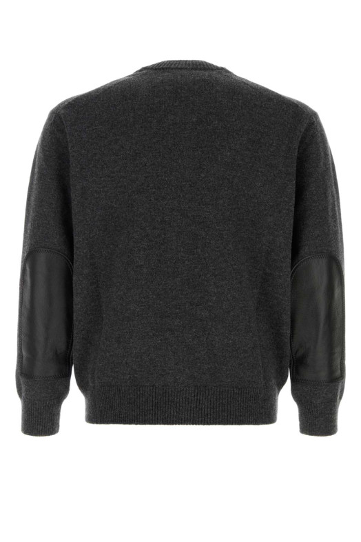 Charcoal wool cardigan JUNYA WATANABE (WRN012W26)
