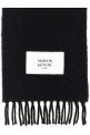 Шарф з логотипом, чорний MAISON KITSUNE LM06206WA0022P199