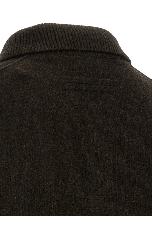 Поло из шерсти и кашемира, коричневого цвета ZEGNA UIB60A4132M99