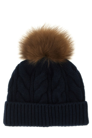 Шерстяна та кашемірова шапка синього кольору MONCLER GRENOBLE L20983B00014A0069742