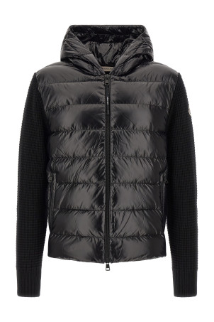 Кардиган з вставками спереду, чорний MONCLER L20919B00059M4281999