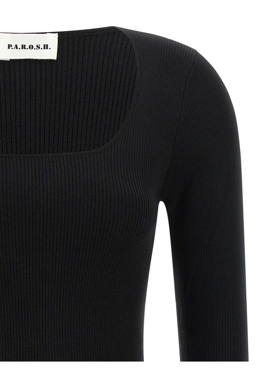 'Long' sweater Black