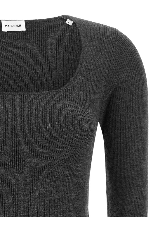 'Long' sweater Gray