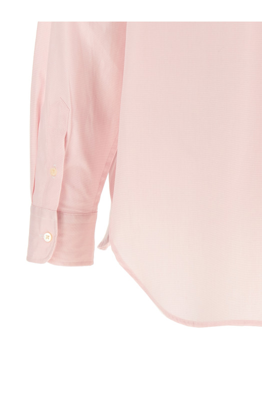 Хлопковая рубашка розового цвета POLO RALPH LAUREN 211968220003