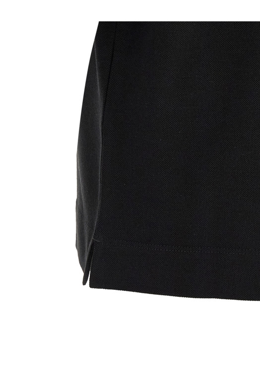 Хлопковая рубашка-поло, чёрная ZEGNA UI392A4I752K09