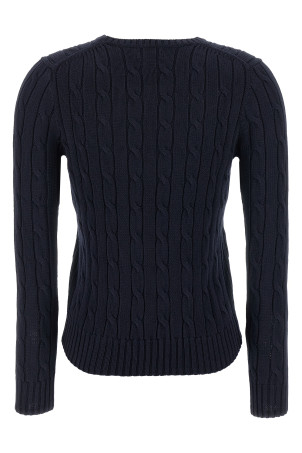 Braided cotton sweater Blue