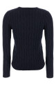 Braided cotton sweater Blue