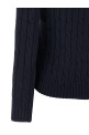 Braided cotton sweater Blue