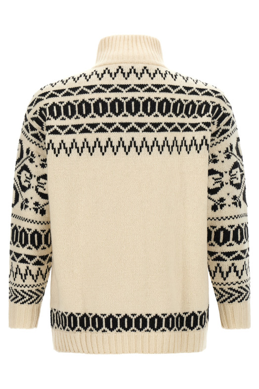 'Ski Polo Bear' sweater Black-grey