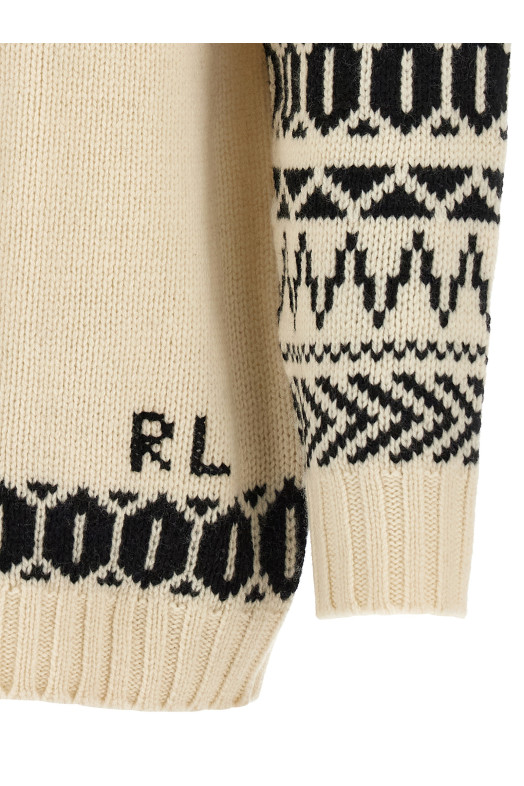 'Ski Polo Bear' sweater Black-grey
