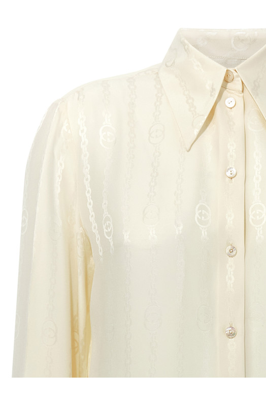 'Incrocio GG' shirt White