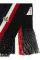 Триколірний вовняний шарф, чорний MONCLER L20913C00026A9575999