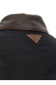 Padded canvas jacket Black