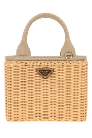 Wicker small handbag PRADA (1BG452V7VXRE28)