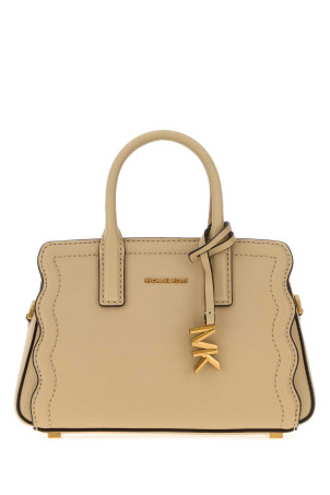 Beige leather Leila handbag Khaki MICHAEL BY MICHAEL KORS (32T6A9IC0L)