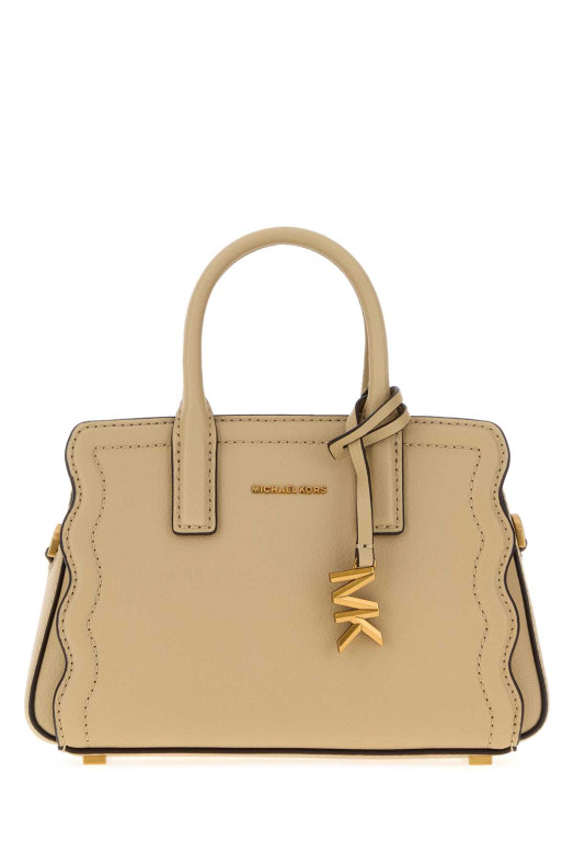 Beige leather Leila handbag Khaki MICHAEL BY MICHAEL KORS (32T6A9IC0L)