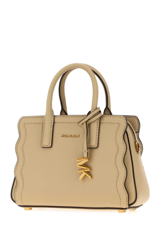Beige leather Leila handbag Khaki MICHAEL BY MICHAEL KORS (32T6A9IC0L)
