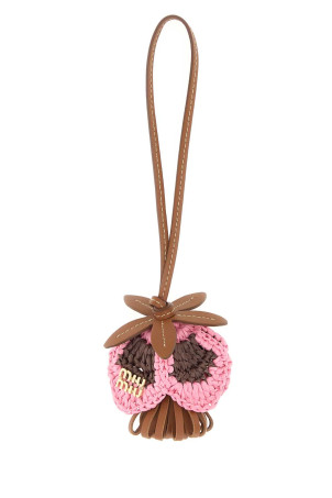 Multicolor leather and raffia charm MIU MIU (5TL4982IG8)
