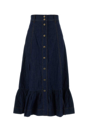 Blue denim Aster skirt ZIMMERMANN (7197SSS261)