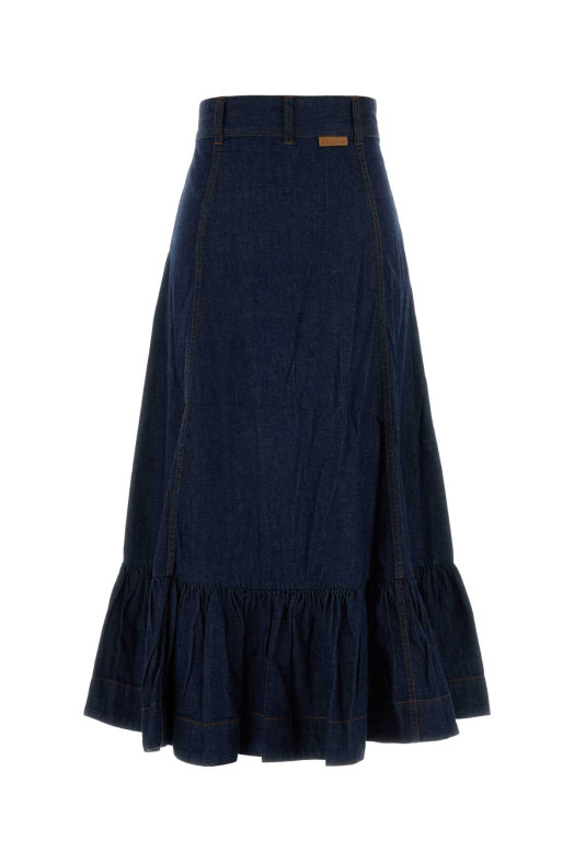 Blue denim Aster skirt ZIMMERMANN (7197SSS261)